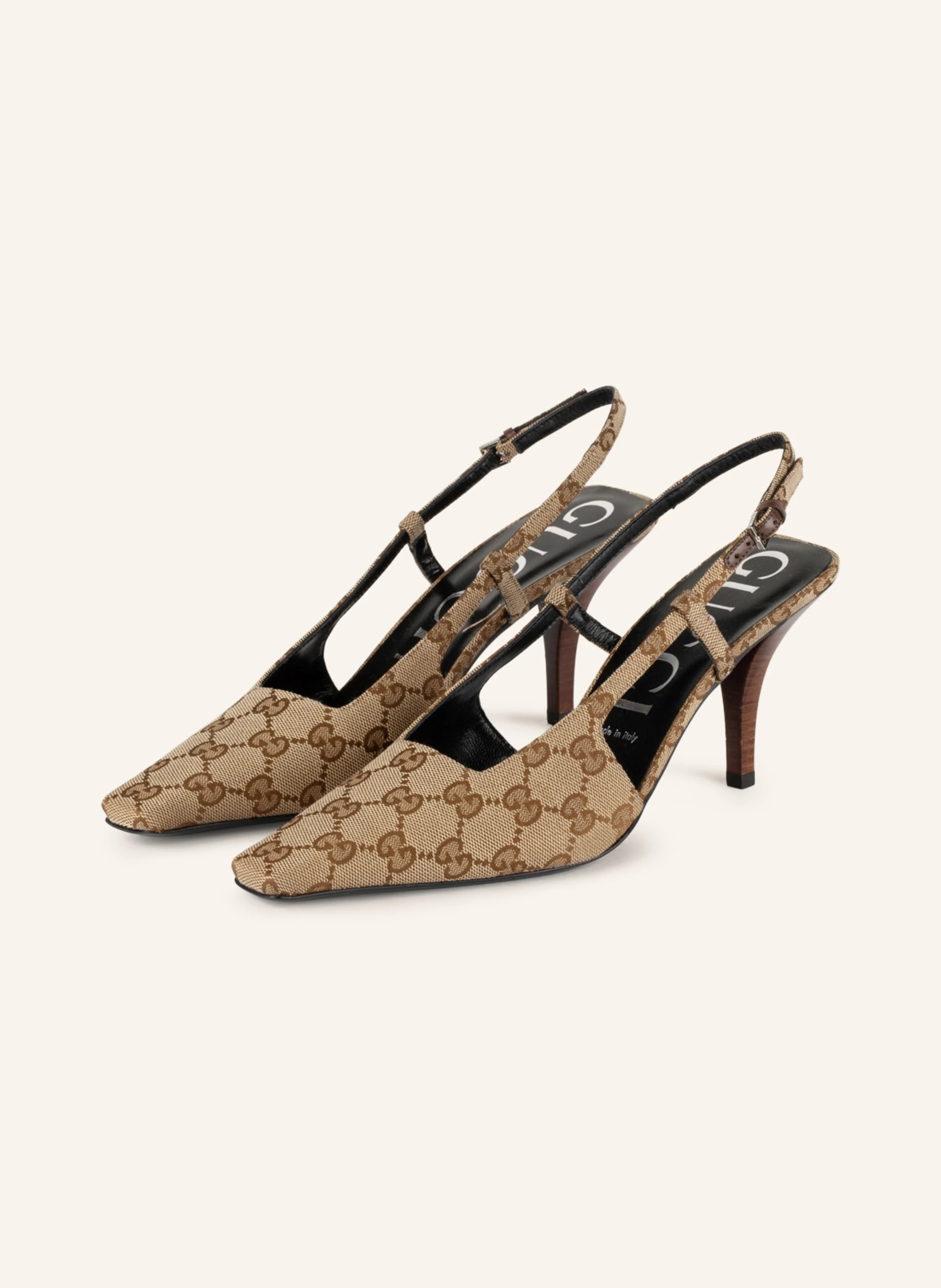 GUCCI Slingpumps in 9763 beige ebony/n.acero | Breuninger (DACH)