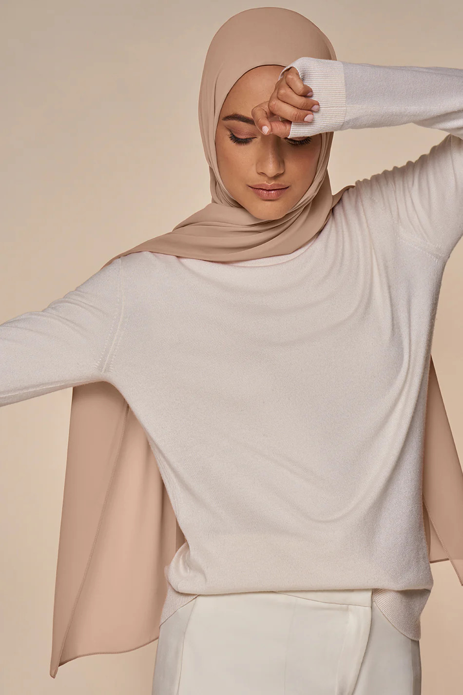 Everyday Chiffon Hijab - Blush | Haute Hijab