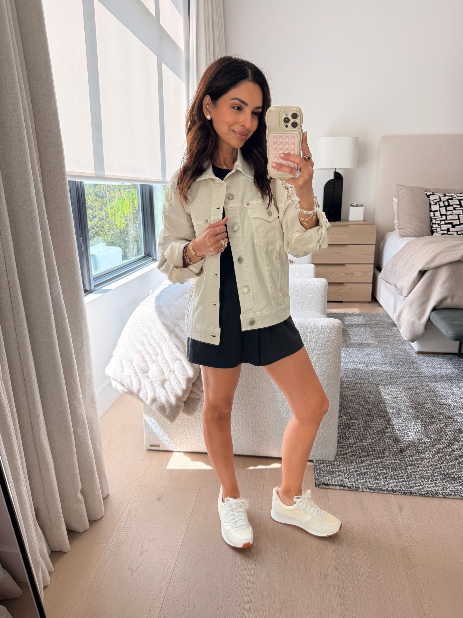 I love this @Vuori US  spring outfit idea! I threw on this cozy denim jacket with  my most mom friendly shorts and a tank with a built-in bra. I’m wearing size XS in everything!

#LTKSeasonal #LTKmomlife #LTKootd