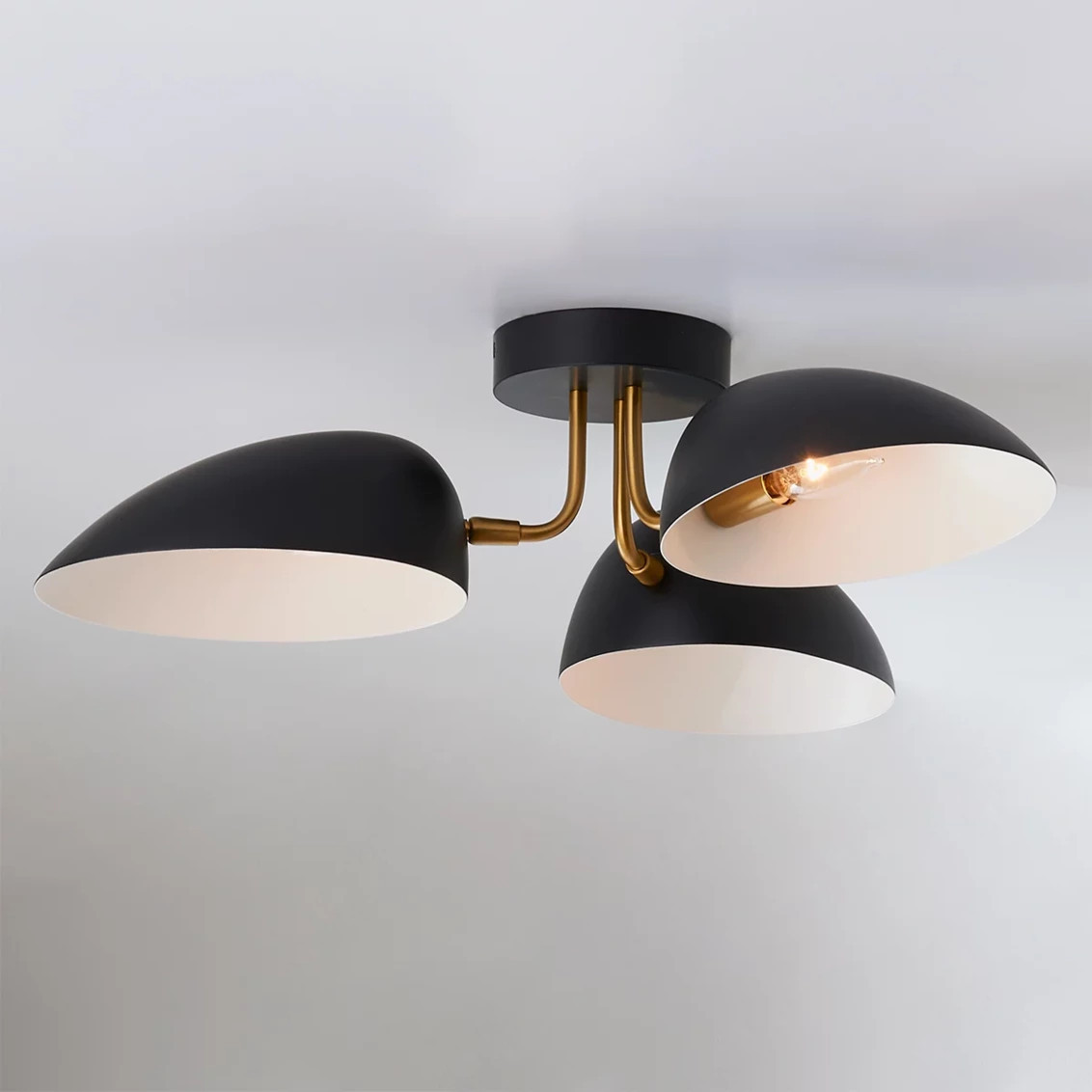 ED Ellen DeGeneres Jane 3 Light Semi-Flush Ceiling Light | Shades of Light