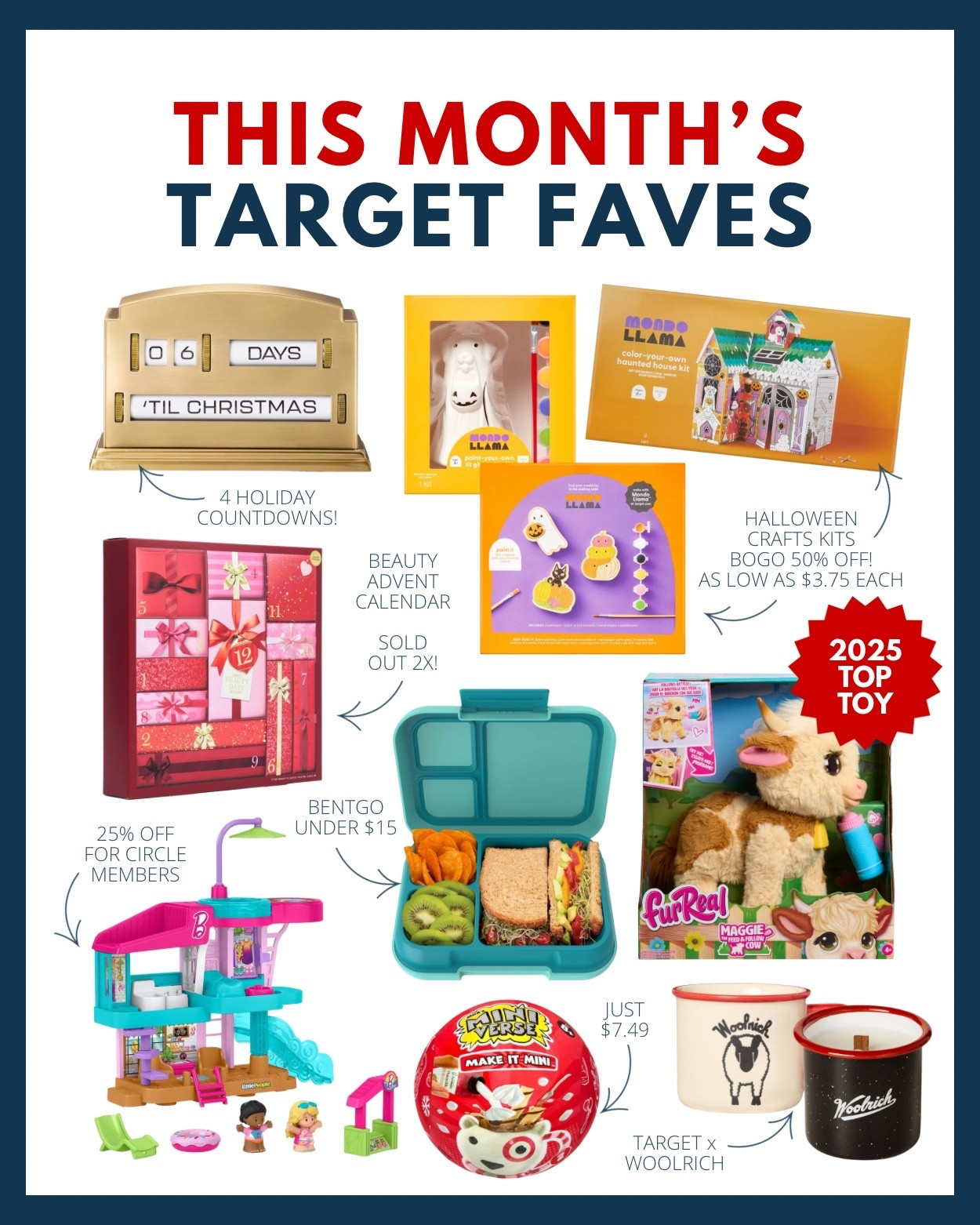 Here’s what our team is loving at Target this week! From countdowns to your favorite holidays to new exclusive goodies - you’re going to love these! 😍🎯🛍️