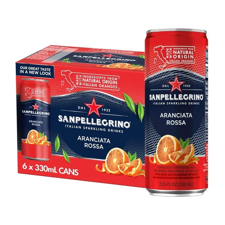 Sanpellegrino Italian Sparkling Drink Aranciata Rossa, Sparkling Orange and Blood Orange Beverage... | Walmart (US)