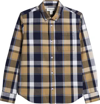 Nordstrom Kids' Plaid Long Sleeve Button-Down Shirt | Nordstrom | Nordstrom
