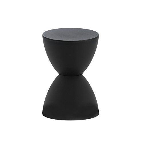 LeisureMod Modern Boyd Side Table Indoor and Outdoor Use (Black) | Amazon (US)