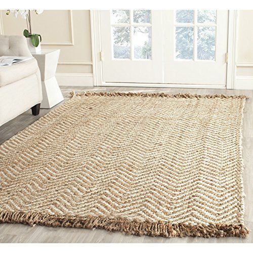 Safavieh Natural Fiber Collection NF458A Hand Woven Bleach and Natural Jute Area Rug, 8 feet by 10 f | Amazon (US)