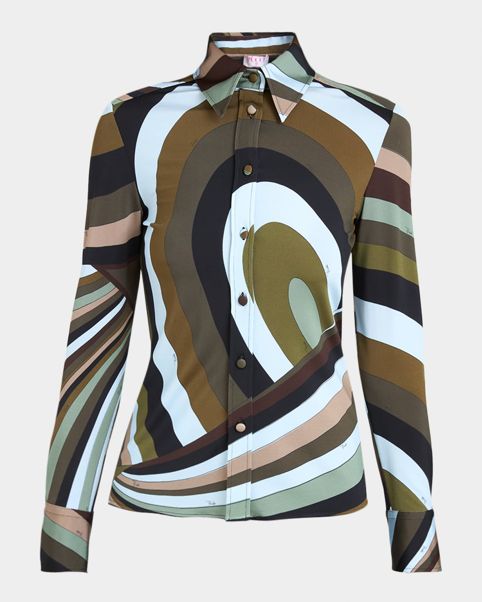 Iride Jersey Button-Down Shirt | Neiman Marcus