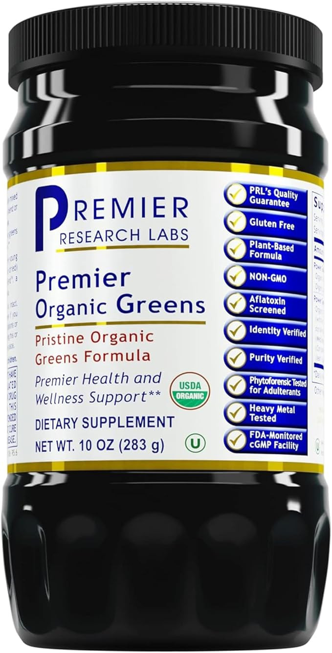 Premier Research Labs Premier Organic Greens - Super Greens Powder, Superfood Powder for Drinks, ... | Amazon (US)