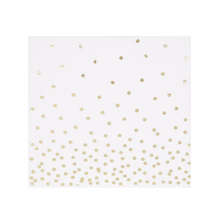 30ct Disposable Lunch Napkins with Foil Gold - Spritz™ | Target