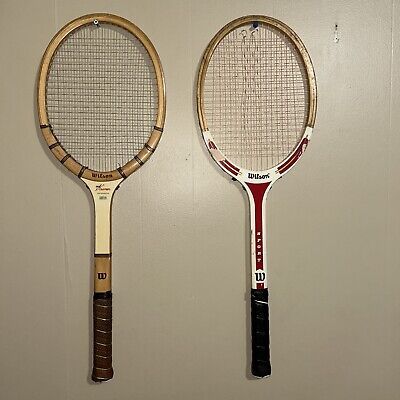 Lot Of 2 Vintage Wilson Tennis Racquets Jack Kramer Autograph Strata-Bow | eBay US