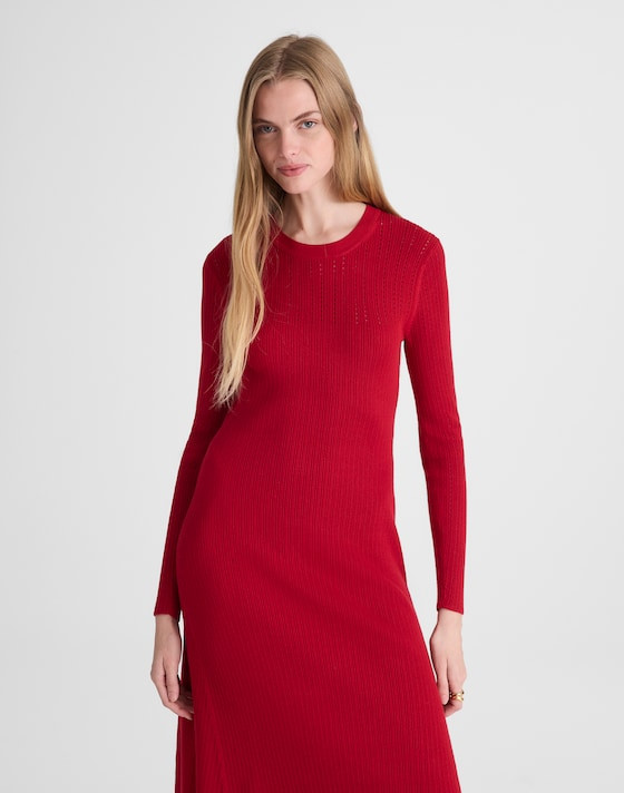 The Signature Knit Crewneck Midi Dress | Madewell