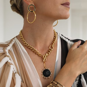 Odyssey Necklace Black Gold | Mignonne Gavigan