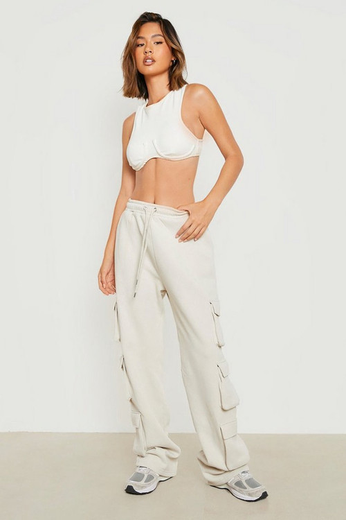 Multi Cargo Pocket Straight Leg Jogger | Boohoo.com (US & CA)
