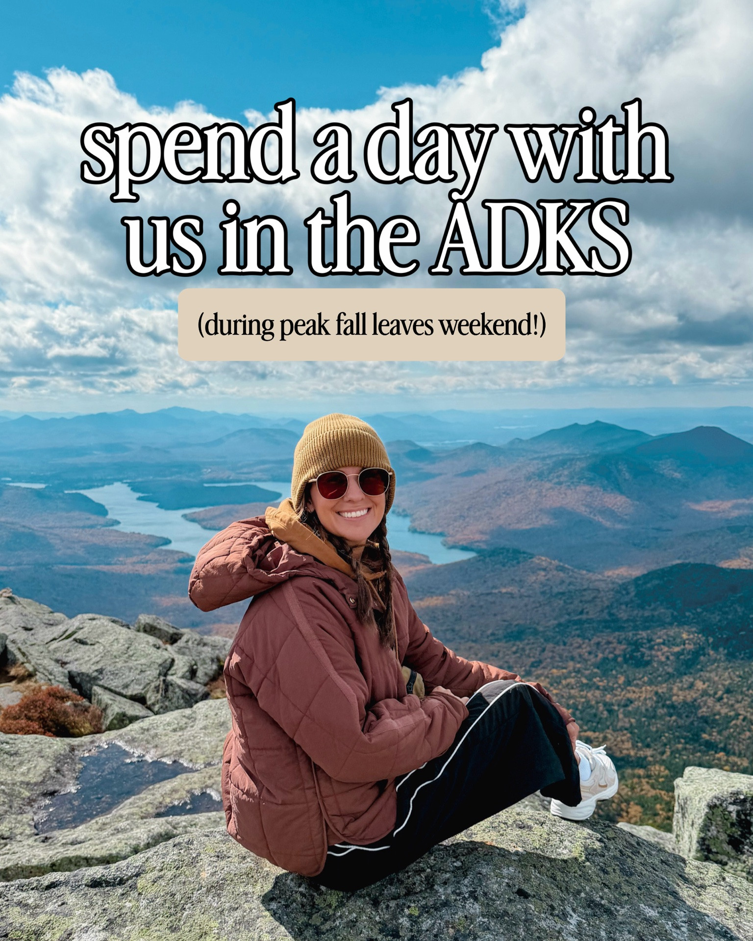A day spent in the ADK mountains ⛰️

Leaf peeping style🫶🏽🤎🍁✨🐻🍂

small in my tank, small in my hoodies, xs petite in my black fleece vest, small in my brown puffer pullover, small in my track pants and 6.5 in my Walmart sneakers!

My husband is wearing size medium in everything and 10 in his hiking sneakers