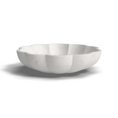 Med. White Marble Lotus Bowl Dia | Wayfair North America