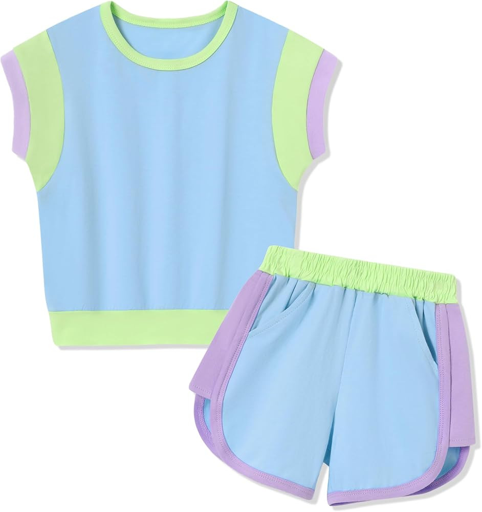 SANMIO Toddler Girl Clothes Summer Girls Outfits 2 Piece Clothing Set | Amazon (US)