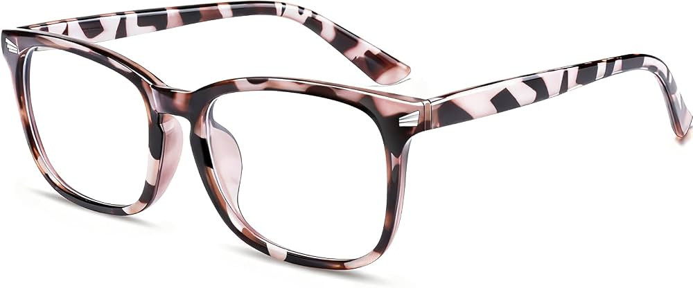 Blue Light Glasses for Women and Men, 99% UV Blocking Square Frame | Amazon (US)