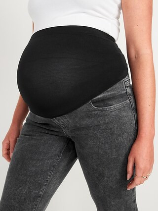 Maternity Full Panel O.G. Straight Gray Jean | Old Navy (US)