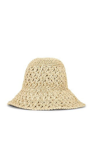 Lovers and Friends Rosal Crochet Hat in Neutral. | Revolve Clothing (Global)