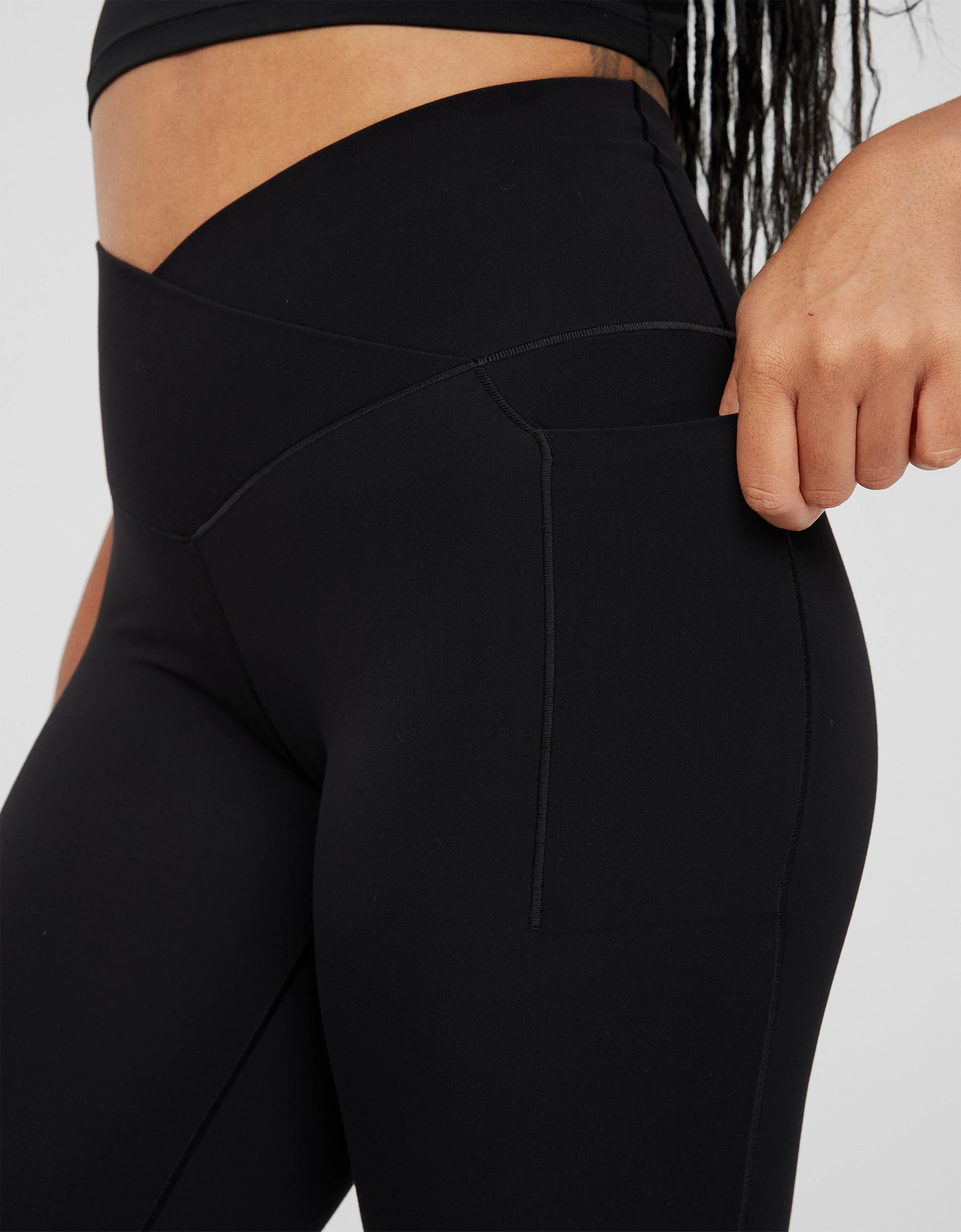 OFFLINE By Aerie Real Me Xtra Crossover High Waisted Pocket Legging | Aerie
