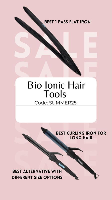 Bio ionic hair tools 
Code: SUMMER25 

#LTKbeauty