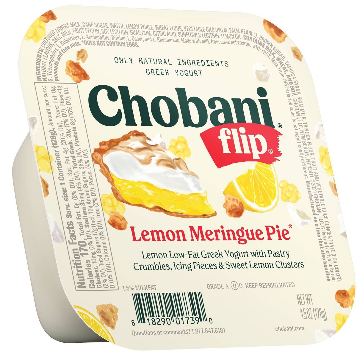 Chobani Flip Low-Fat Lemon Meringue Pie Greek Yogurt - 4.5oz | Target