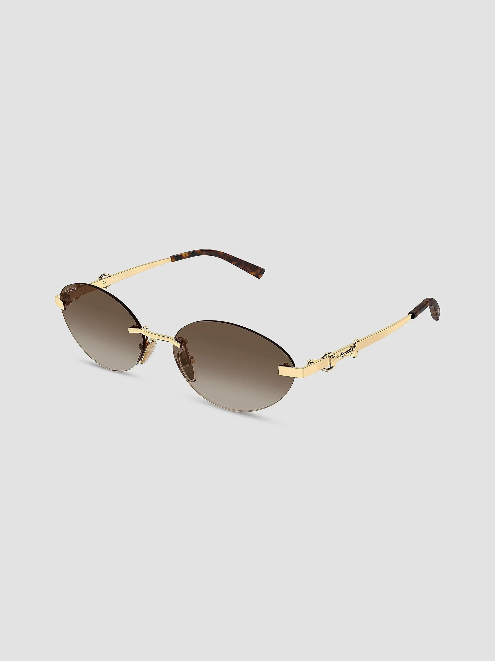 Through Horsebit 58MM Oval Sunglasses | Saks Fifth Avenue