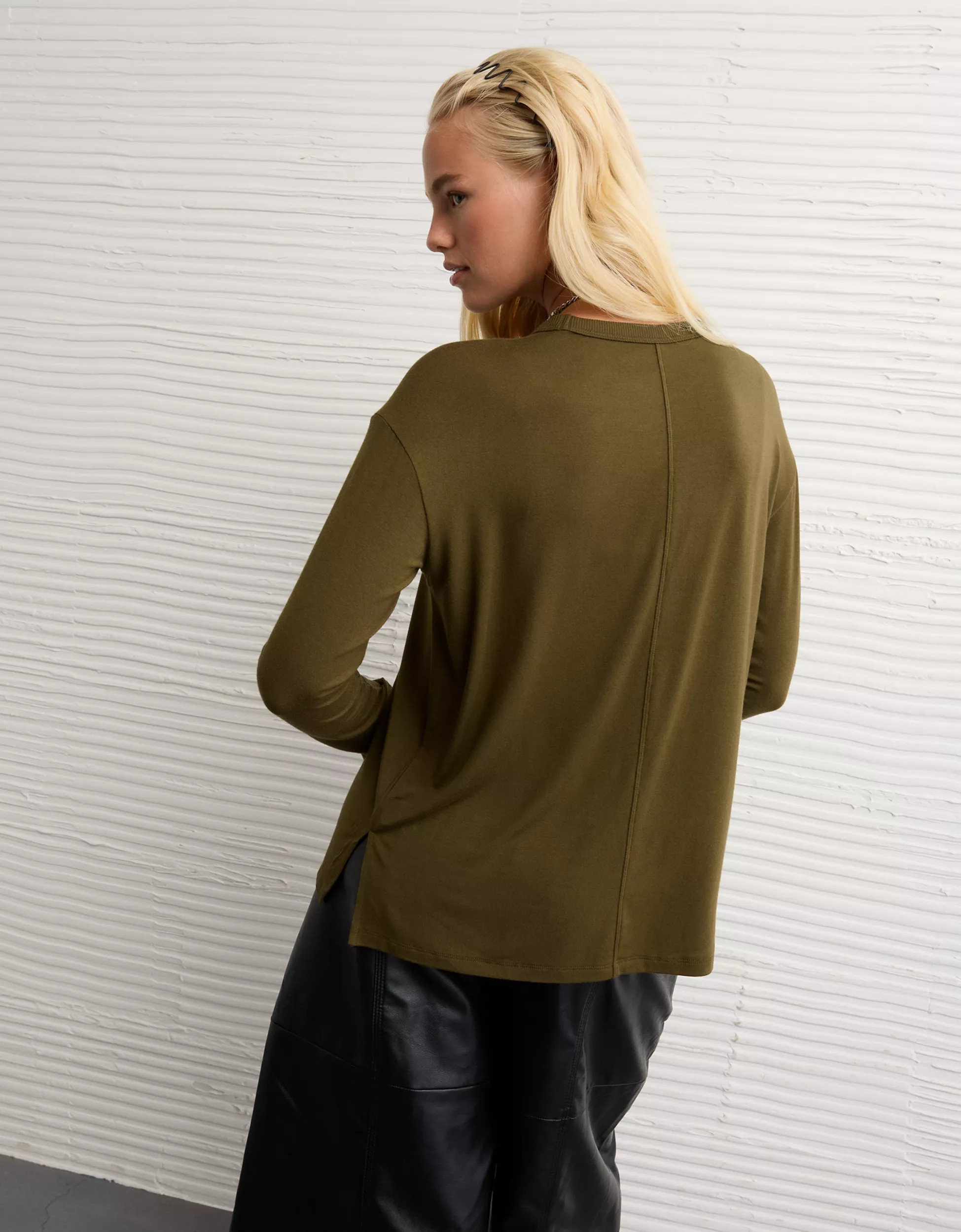 AE Soft & Sexy Long Sleeve T-Shirt | American Eagle Outfitters (US & CA)