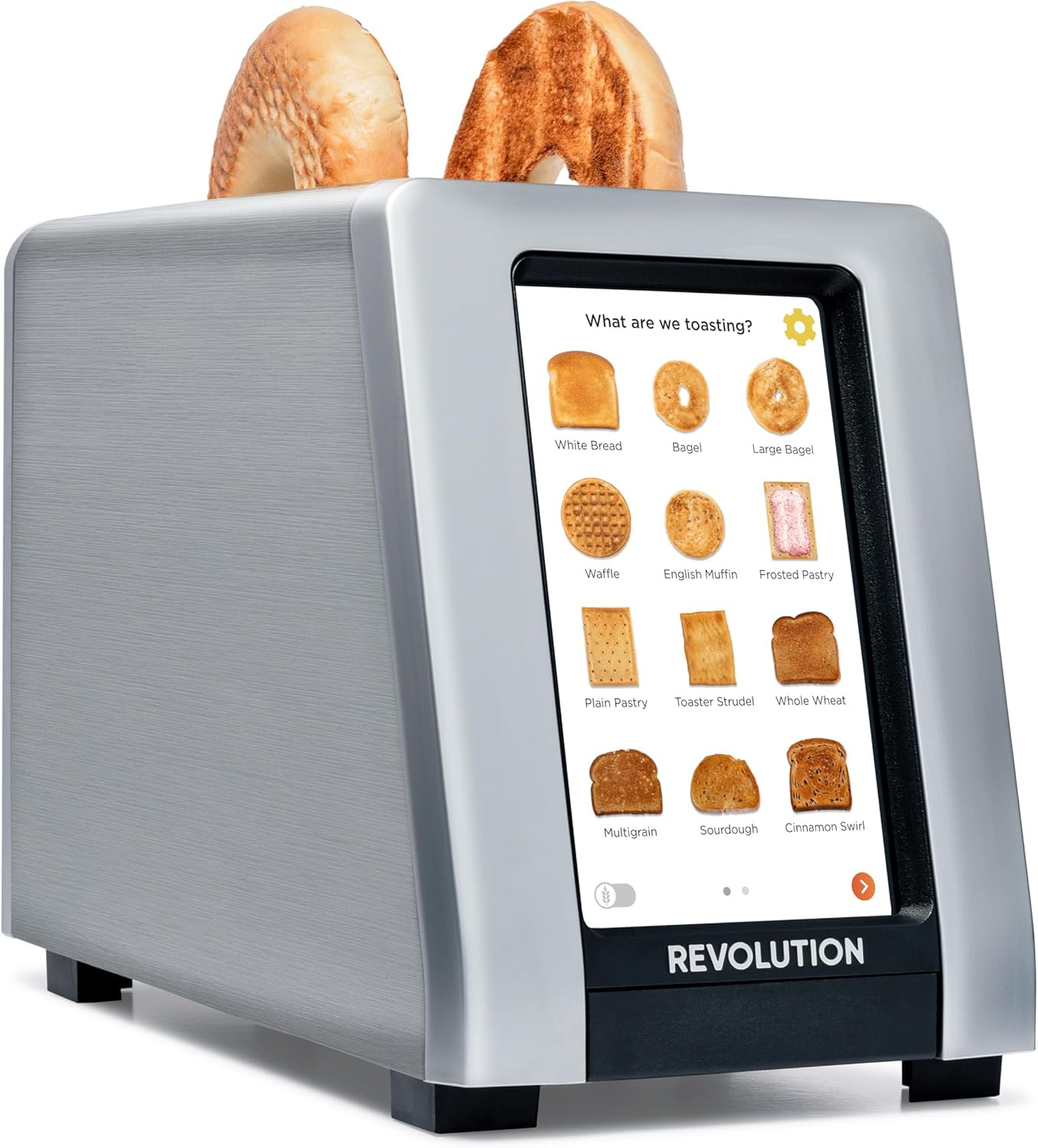 Revolution R180 Connect Plus Smart Toaster with Touchscreen – Choose from 40+ Bread Types, 7 Browning Levels, & Toastie Press Mode – Digital Picture Frame, Weather Widget, and Clock | Amazon (US)