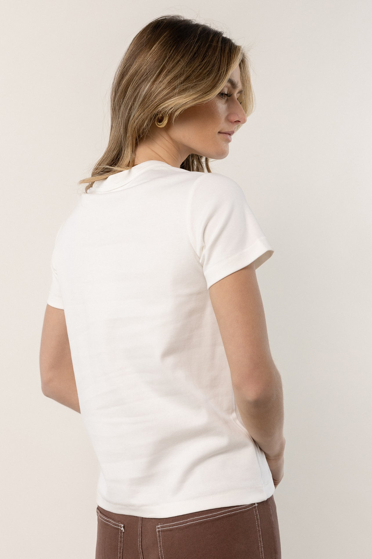 Mckenna Tee Shirt in White - böhme | Böhme US