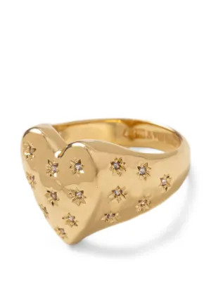 Zadig&Voltaire Heartbreaker crystal-embellished Ring | Gold | FARFETCH AU | Farfetch Global