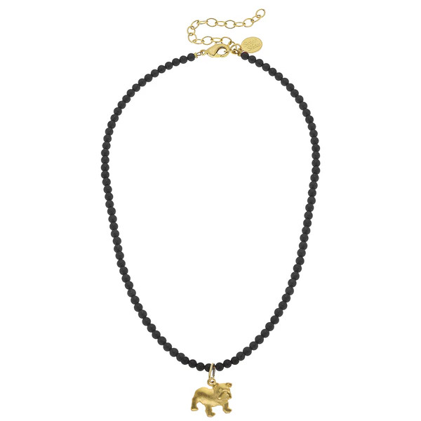 Alys Bulldog Black Onyx Necklace | Susan Shaw