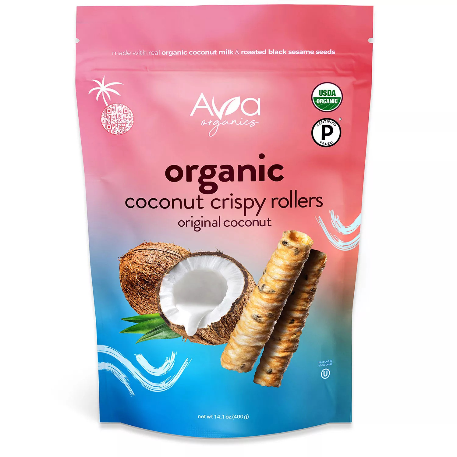 Ava Organics Coconut Crispy Rollers, 14.1 oz. | Sam's Club