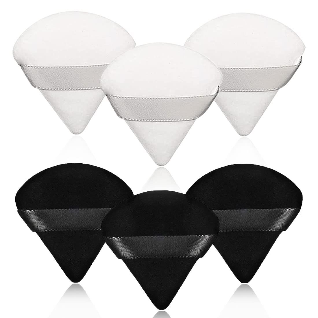 Amazon.com: 6 Pcs Powder Puff Face Makeup Puffs ,Triangle Wedge Shape Soft Velour Powders Puffs f... | Amazon (US)