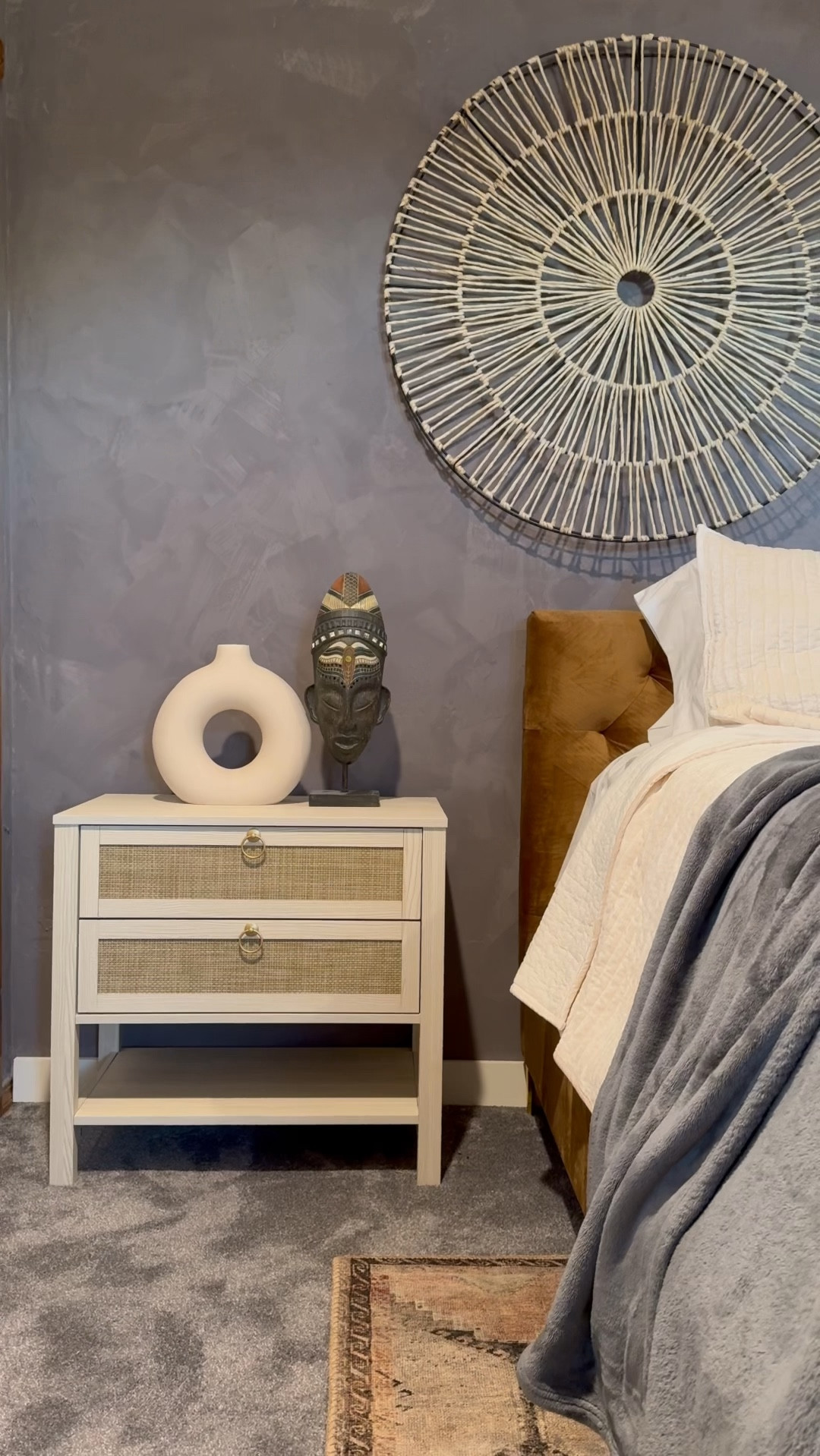 Rattan Boho Nightstands Set #ltkhome #amazonfinds