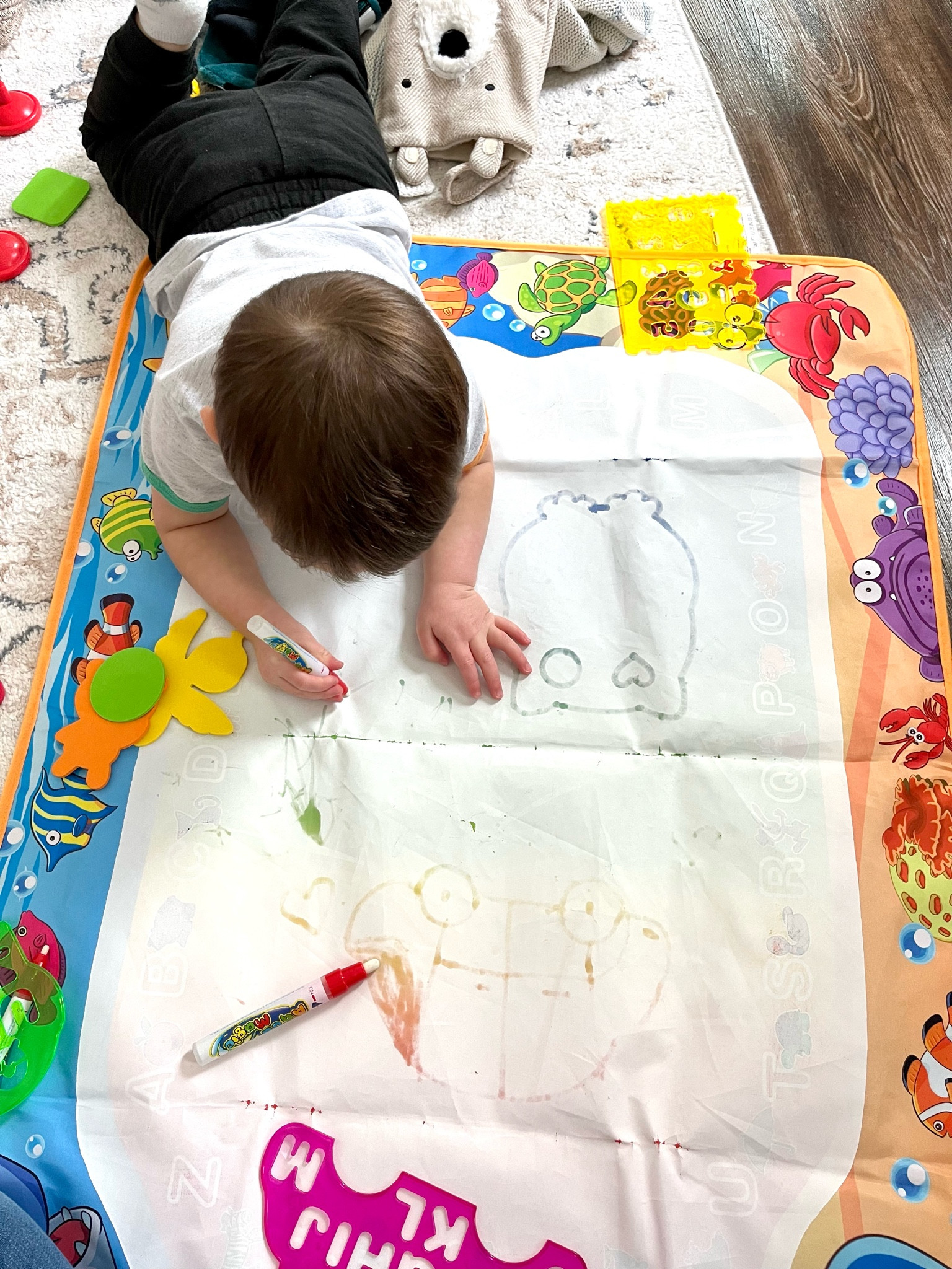 My toddler loves this water doodle mat. No mess and dries in a few minutes for more drawing fun!

#LTKHoliday #LTKGiftGuide #LTKKids