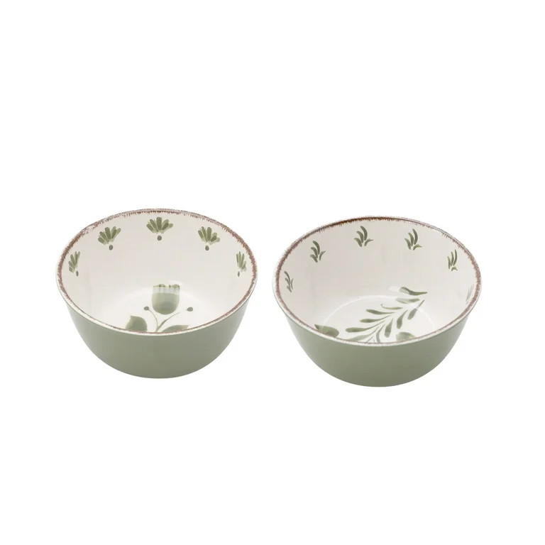 Better Homes & Gardens 2-Pack Bamboo Melamine Dip Bowl Set, Green | Walmart (US)