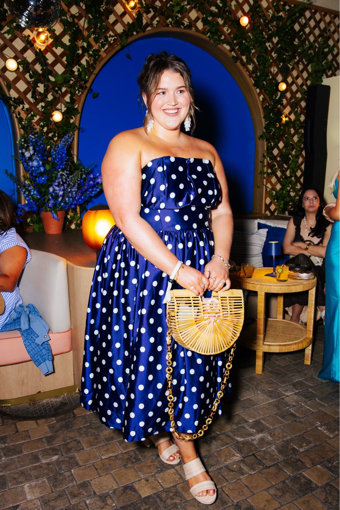 Night out in Beverly Hills with Amazon 💙🤍 Mediterranean summer themed night. Polka dot cocktail dress is Eloquii size 18 and fits like a glove!

#LTKPlusSize #LTKootd #LTKSeasonal