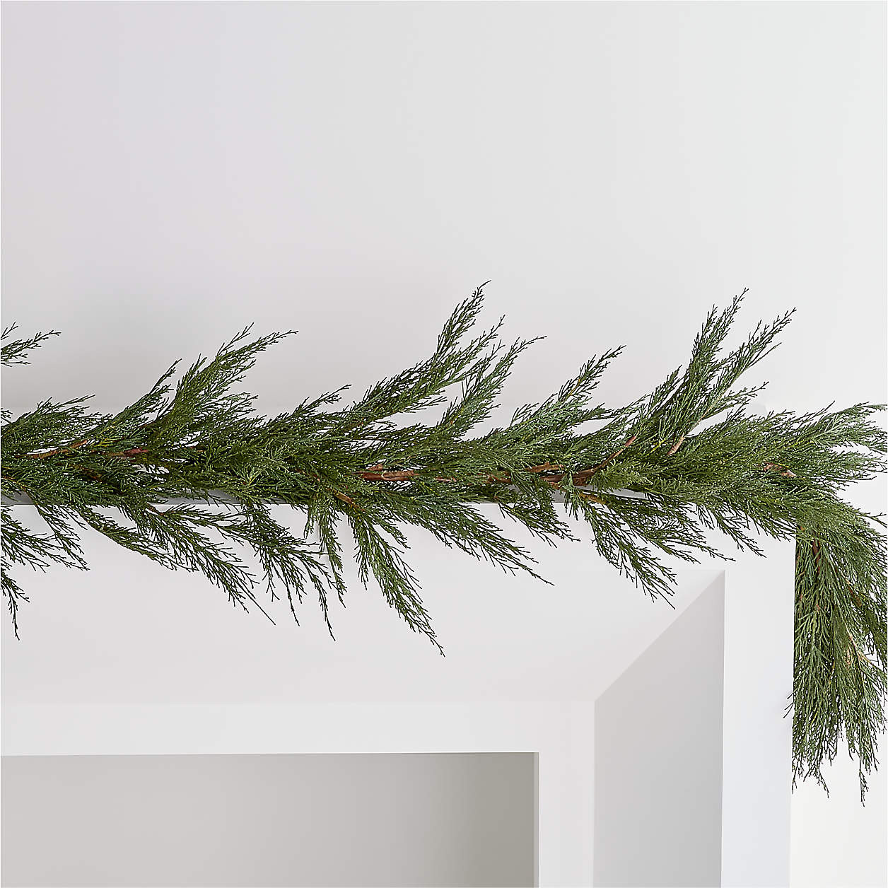 Faux Cypress Wreath 26" + Reviews | Crate & Barrel | Crate & Barrel