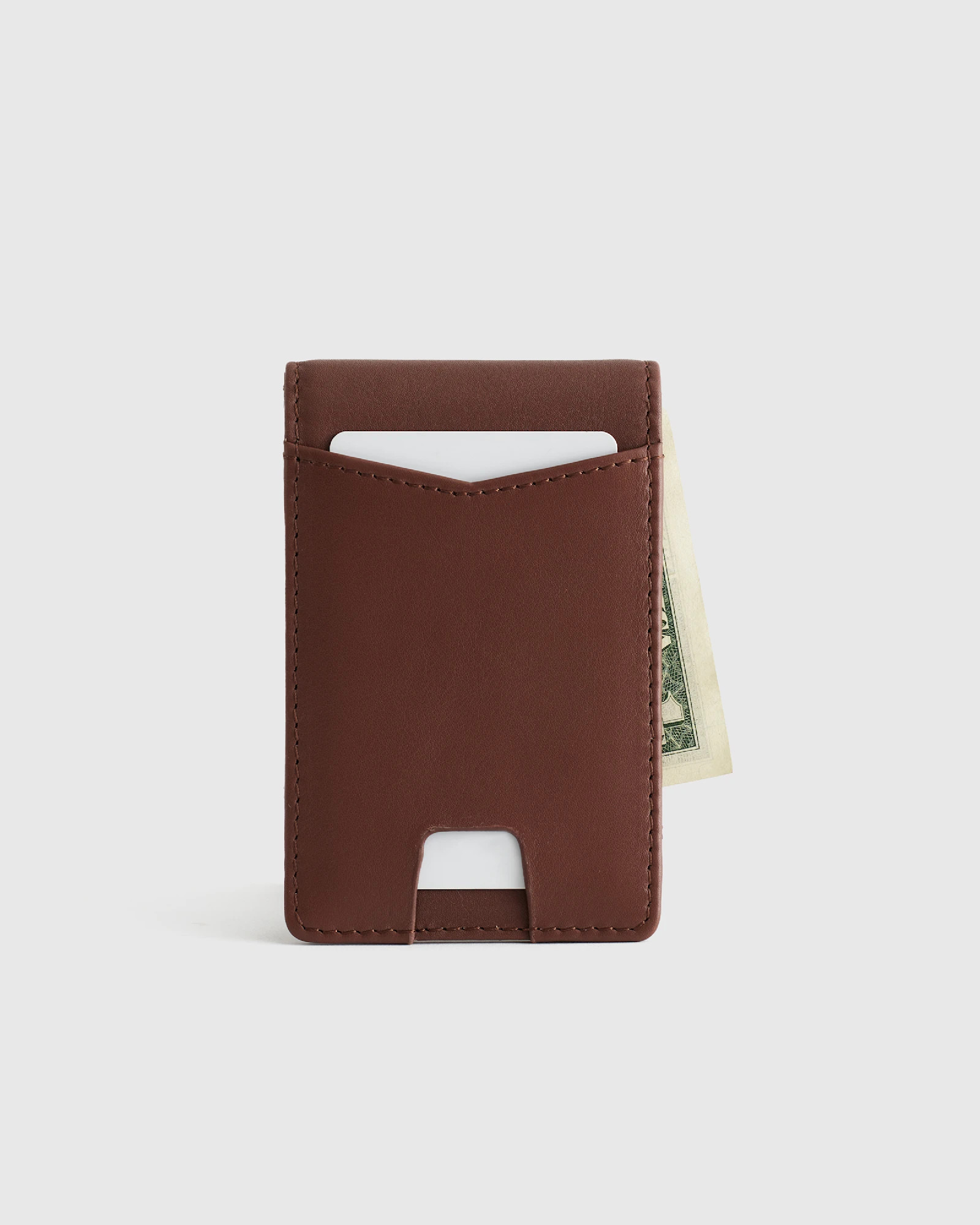 Italian Leather Money-Clip Wallet | Quince in Chocolate Brown | Quince