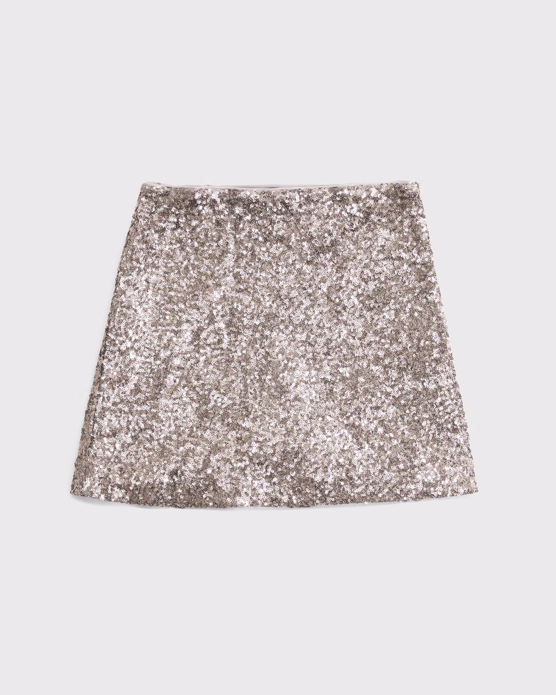 Sequin Mini Skort | Abercrombie & Fitch (US)