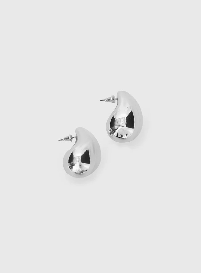 Dazzling Teardrop Earrings Silver | Princess Polly US