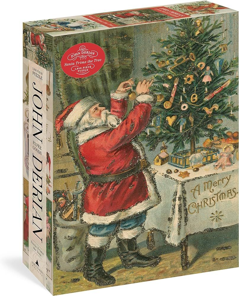 John Derian Paper Goods: Santa Trims the Tree 1,000-Piece Puzzle | Amazon (US)