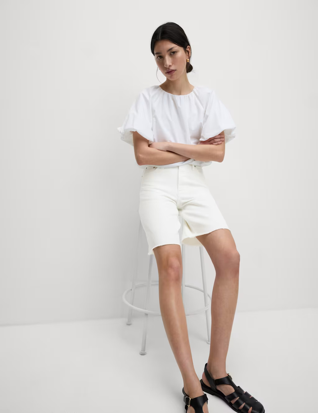 Pure Cotton Denim Bermuda Shorts | Marks & Spencer (UK)