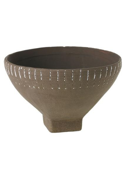 Brown Terracotta Compote Bowl | Afloral (US)