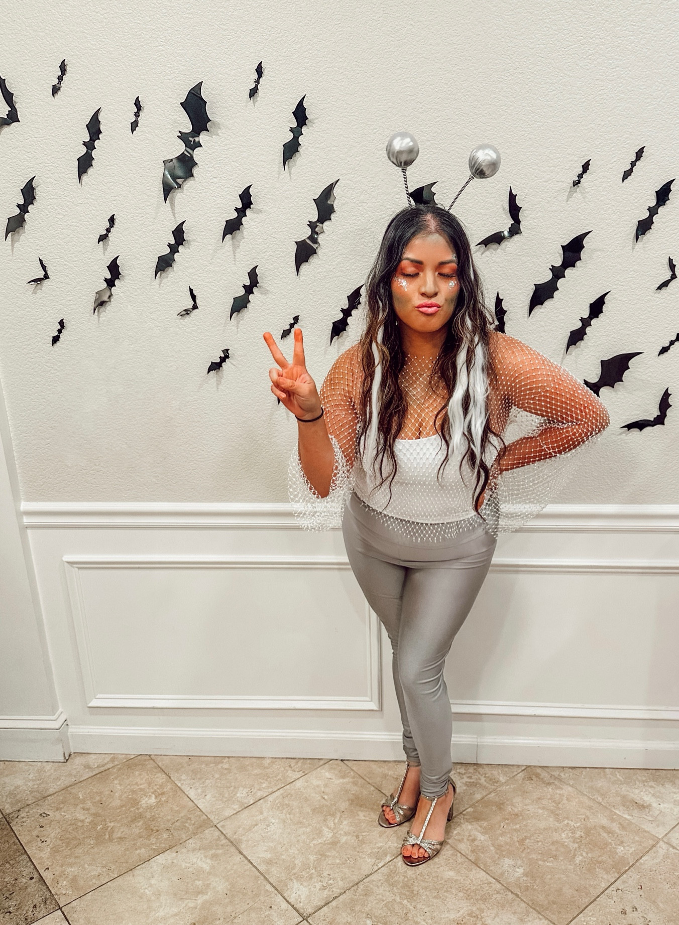 Too classy for this world, forever in that girl 👽✌🏻✨ *my antennas were from Spirit & I'm wearing a large in the leggings, but could have done a medium*

#LTKparties #LTKHalloween #LTKbeauty