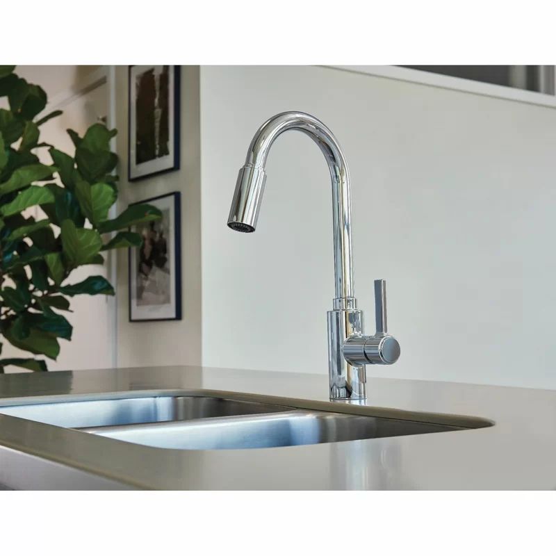 7882 Genta LX Pulldown Single Handle Kitchen Faucet with Power Boost Technology and Duralock | Wayfair North America
