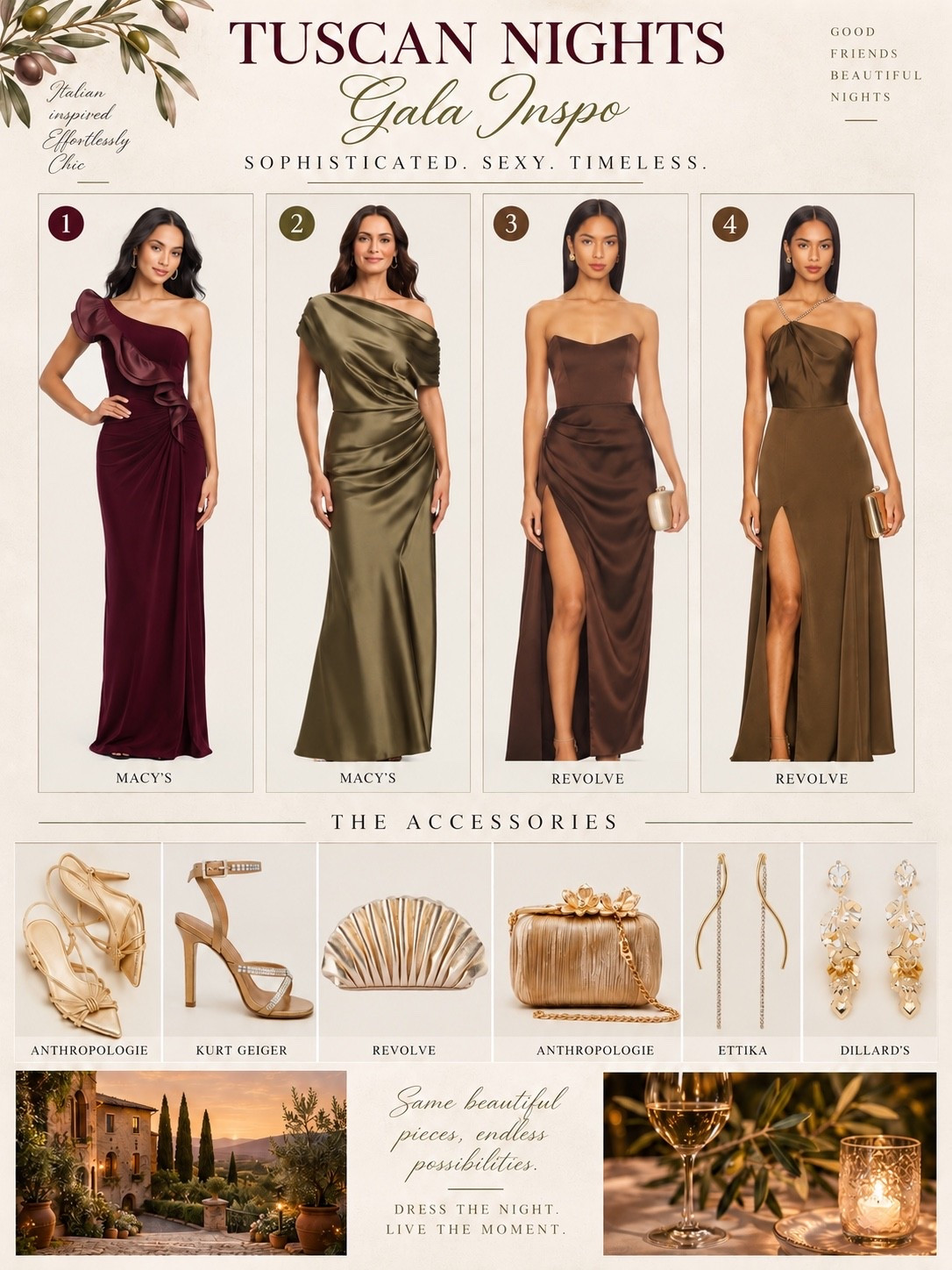 Gala Inspo - Tuscan Nights

#LTKSeasonal #LTKOver40 #LTKWedding
