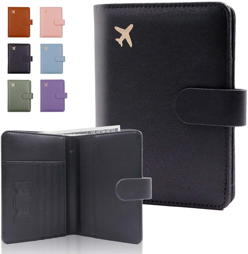 Melsbrinna Premium Leather Passport Holder Covers Case, Waterproof Rfid Blocking Travel Wallet Pa... | Amazon (US)