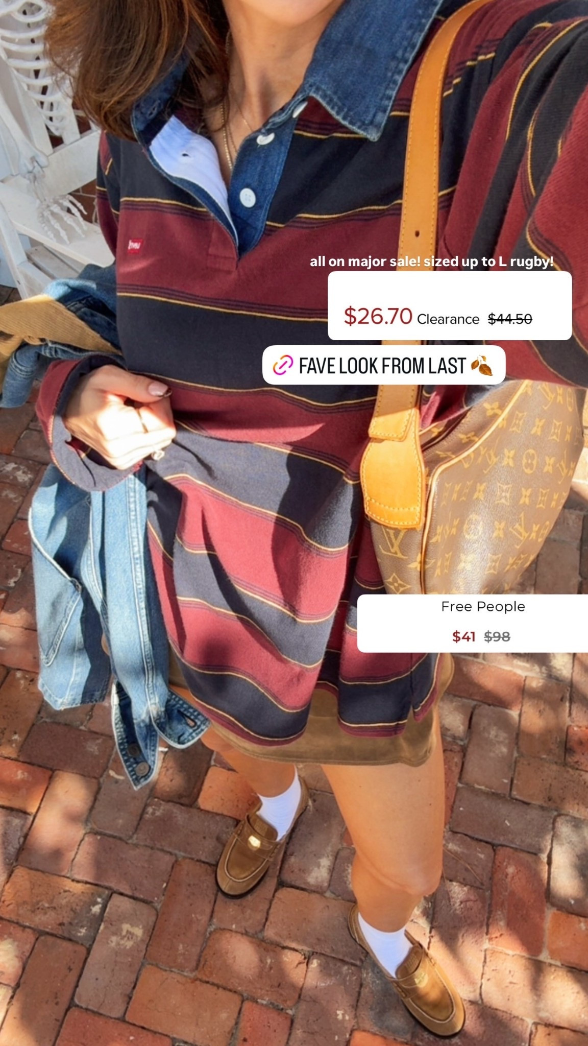 Early fall viral skort outfit! Sized up to L shirt for oversized fit in xs skort

#LTKSaleAlert #LTKootd #LTKgrwm