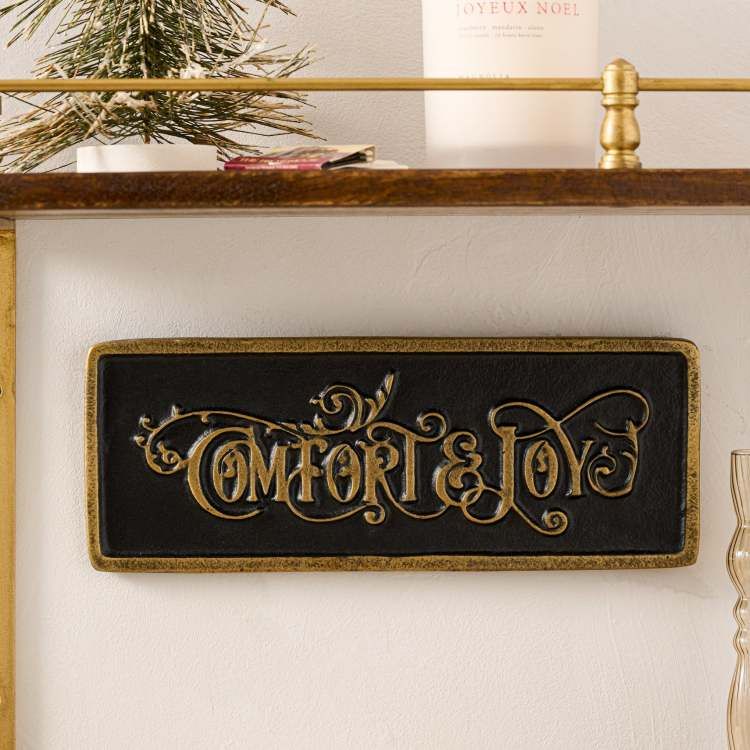 Comfort & Joy Metal Wall Sign | Magnolia